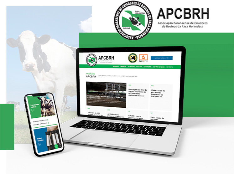 Site APCBRH - Associação Paranaense 
                de Criadores de Bovinos de Raça Holandesa